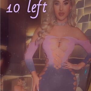 Elegant Off-Shoulder ombre Pink and Purple Women's Top